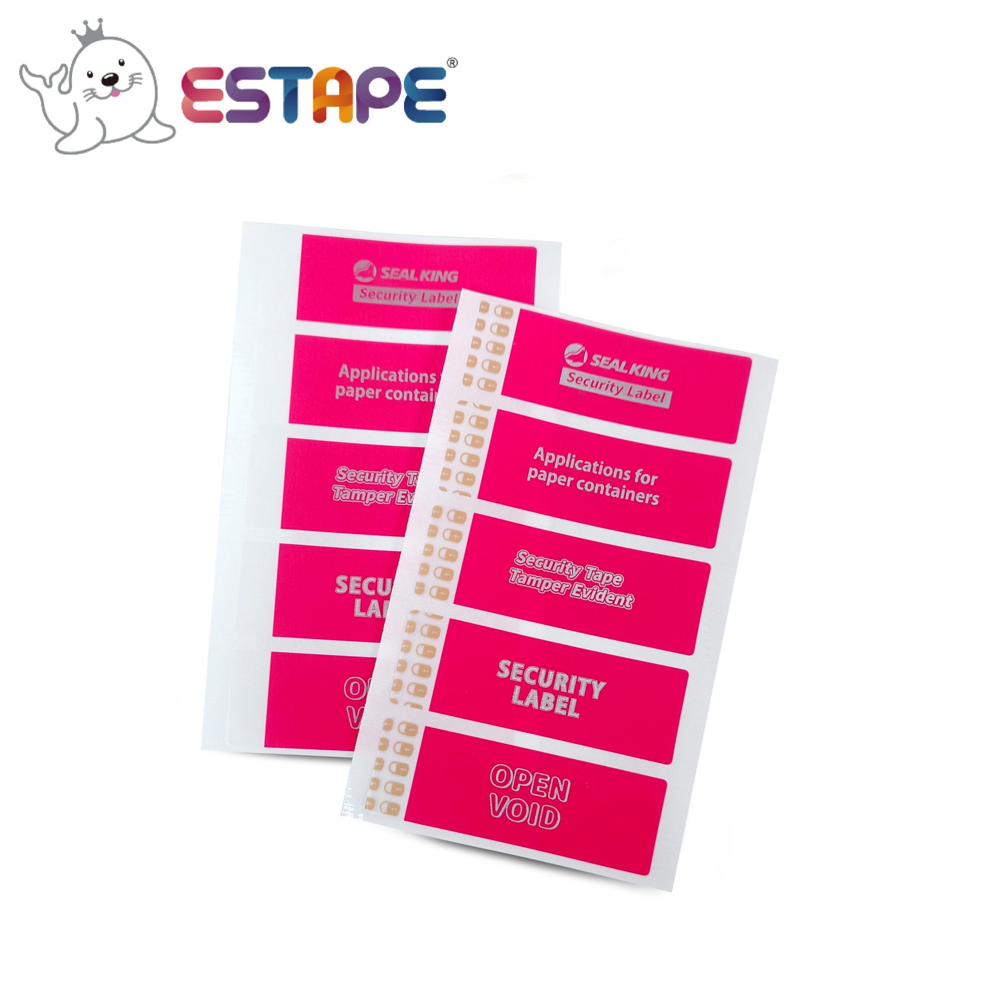 Stap Label 【ESTAPE】Tamper Evident ESTAPE Label - ESTAPE